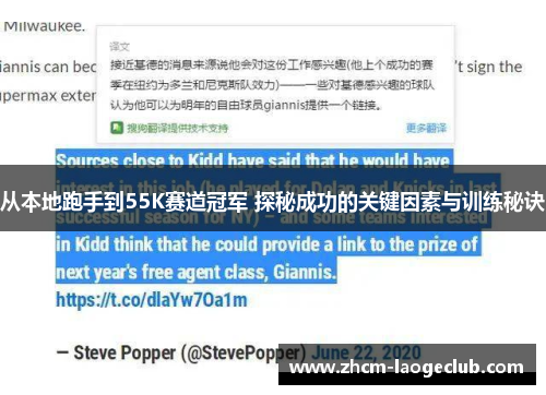 从本地跑手到55K赛道冠军 探秘成功的关键因素与训练秘诀